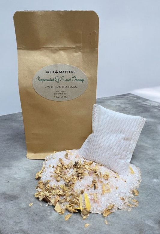 Peppermint & Sweet Orange Foot Spa Tea Bags